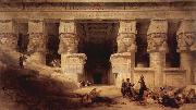 David Roberts Der Tempel der Dendera painting